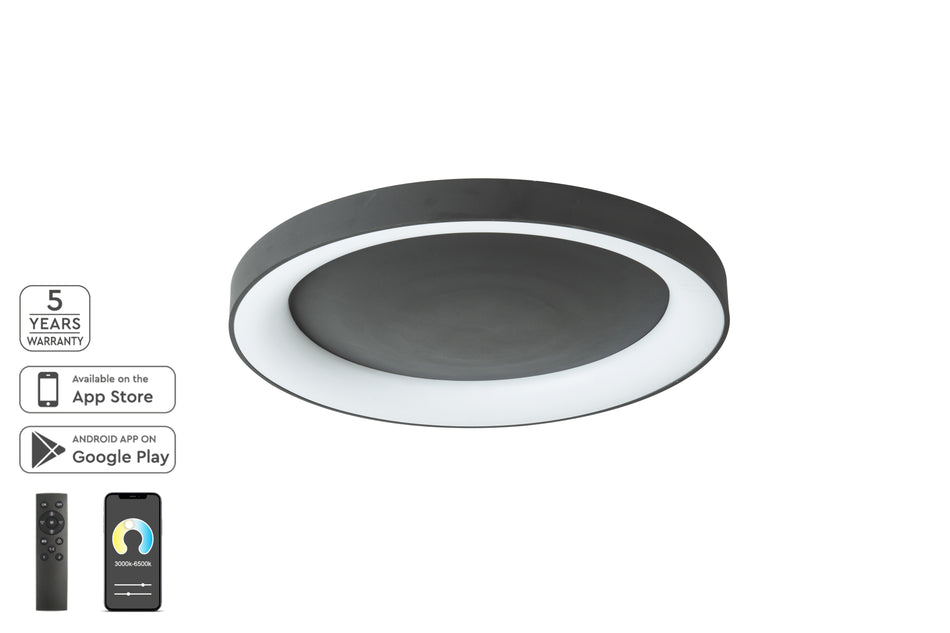 SE LED SMART 80 AMAYA CEILING BLACK Δ3