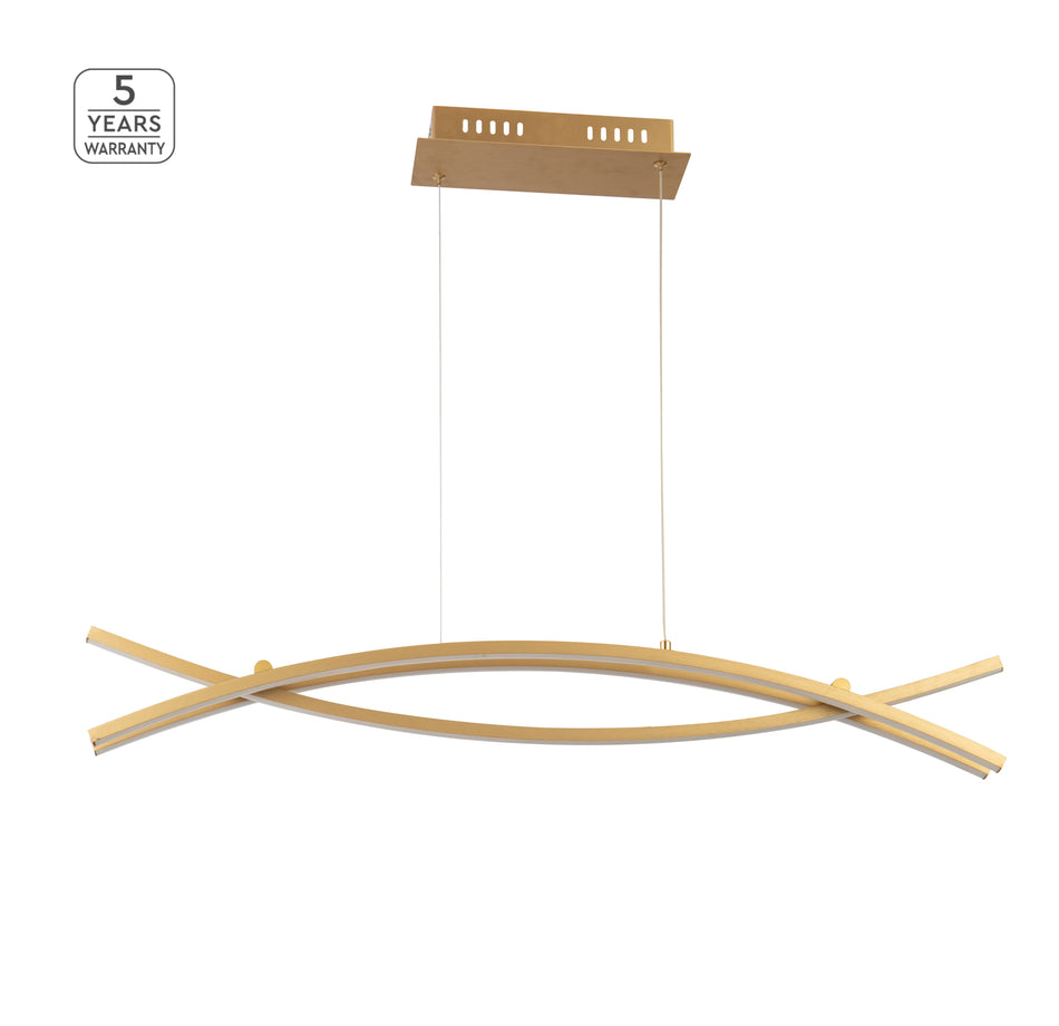 SE LED 100 XENA PENDANT BRUSHED GOLD Ε3