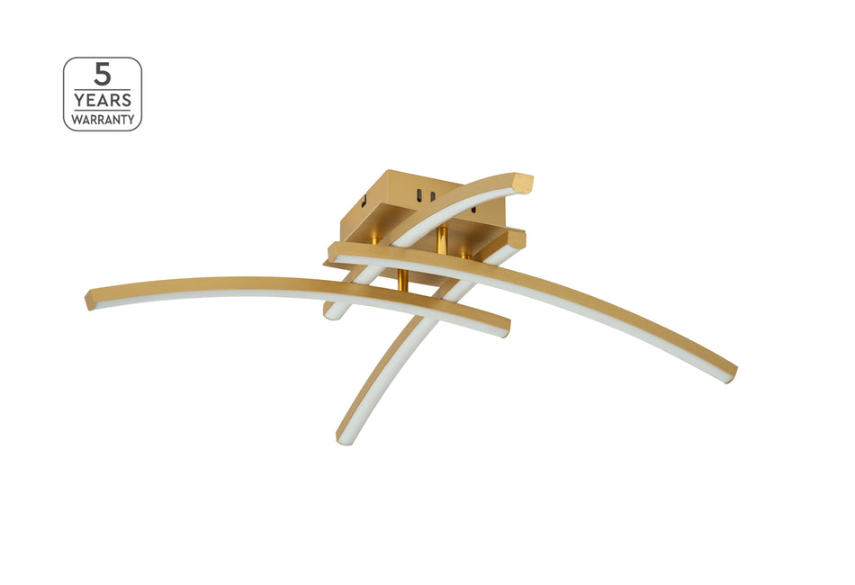 SE LED 65-4 XENA CEILING BRUSHED GOLD Ε3