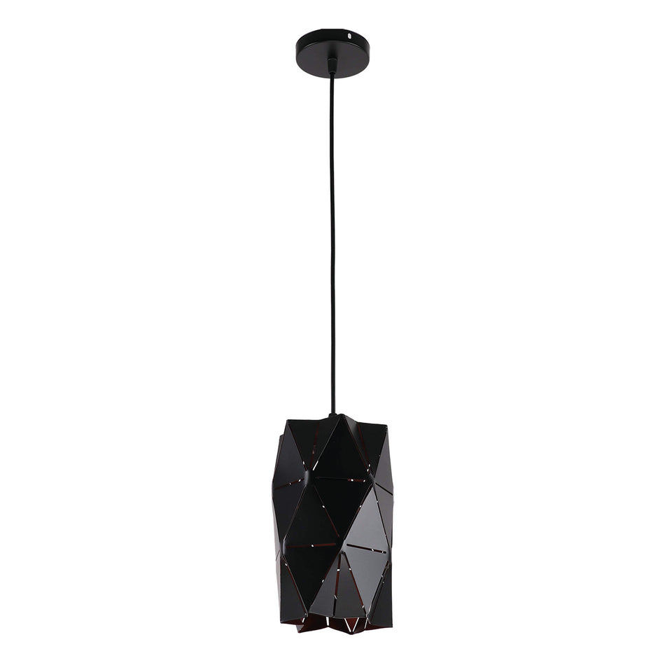 KQ S0661-1A TANGRAM BLACK METAL PENDANT Γ4