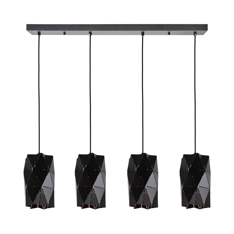 KQ S0661-4A TANGRAM BLACK METAL PENDANT Ε5+