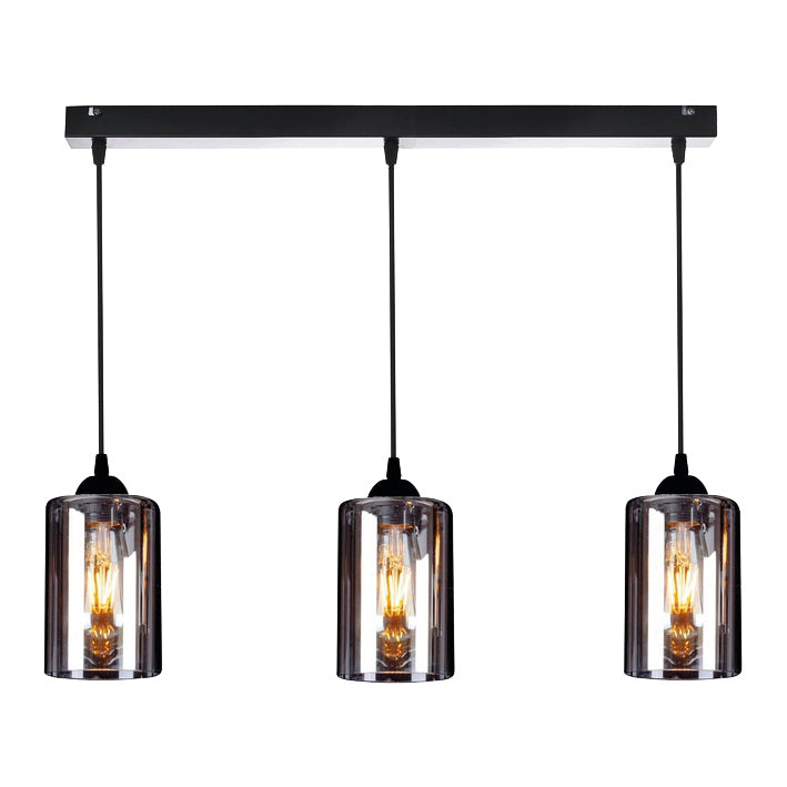 KQ 8877-3 SMOG PENDANT SMOKED GLASSES Ζ2