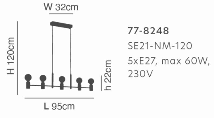 SE21-NM-120 ADEPT NICKEL MATT METAL PENDANT Γ4