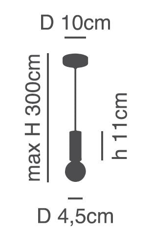 SE21-GM-4 ADEPT TUBE GOLD MATT PENDANT B1