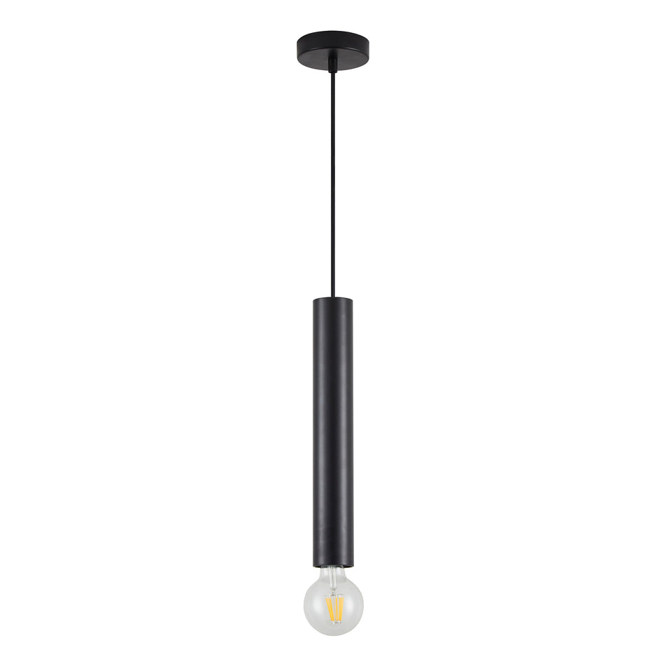 SE21-BL-5 ADEPT TUBE BLACK E27 + GU10 PENDANT B1
