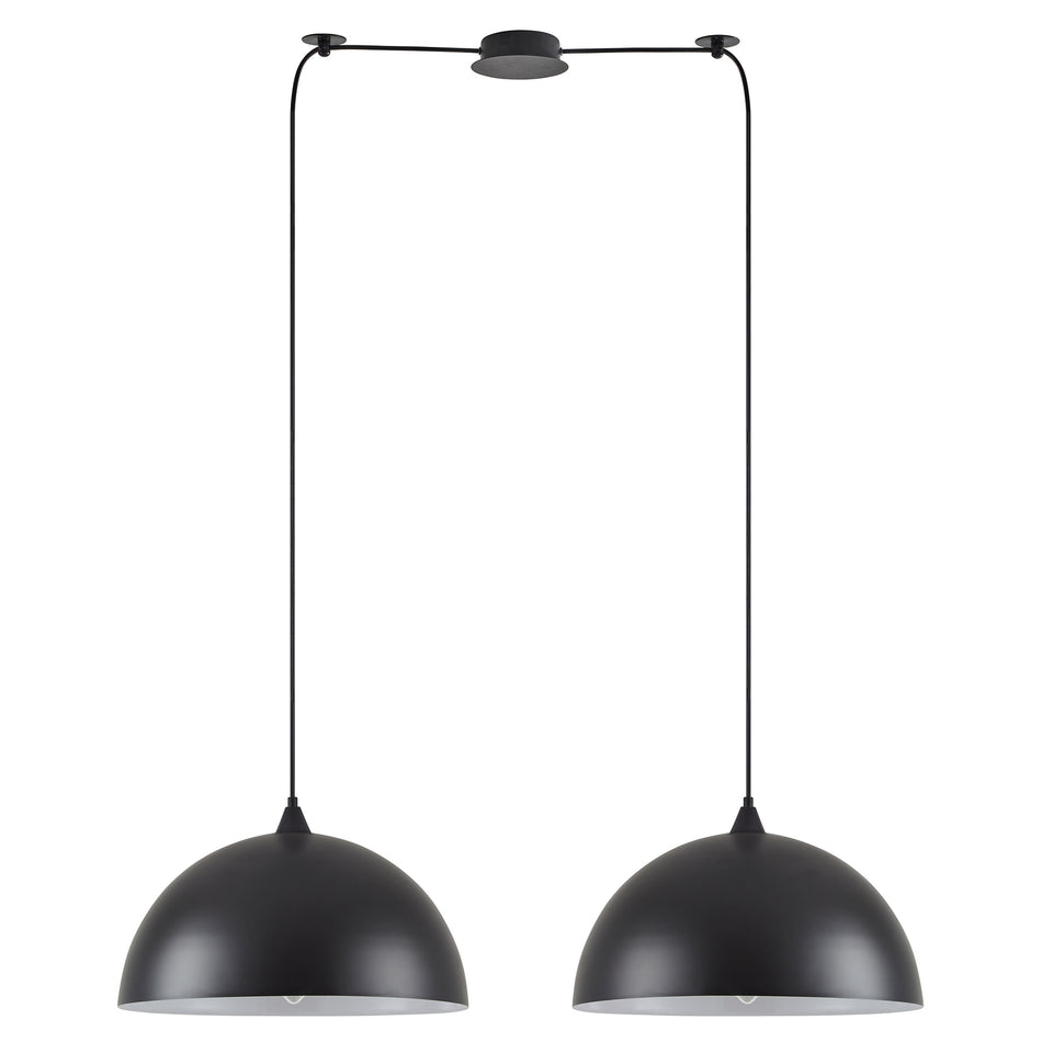 SE21-BL-B10-BL2-MS40 ADEPT PENDANT Black Metal Pendant+