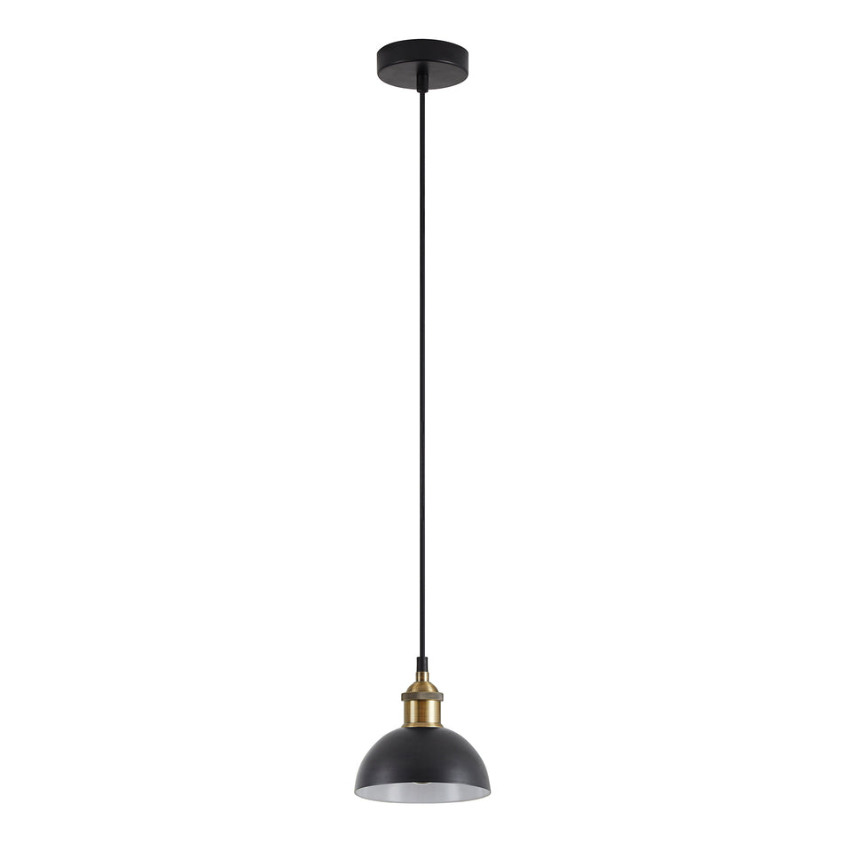 SE21-BR-10-MS3 MAGNUM BRONZE  Black Metal Shade Pendant+
