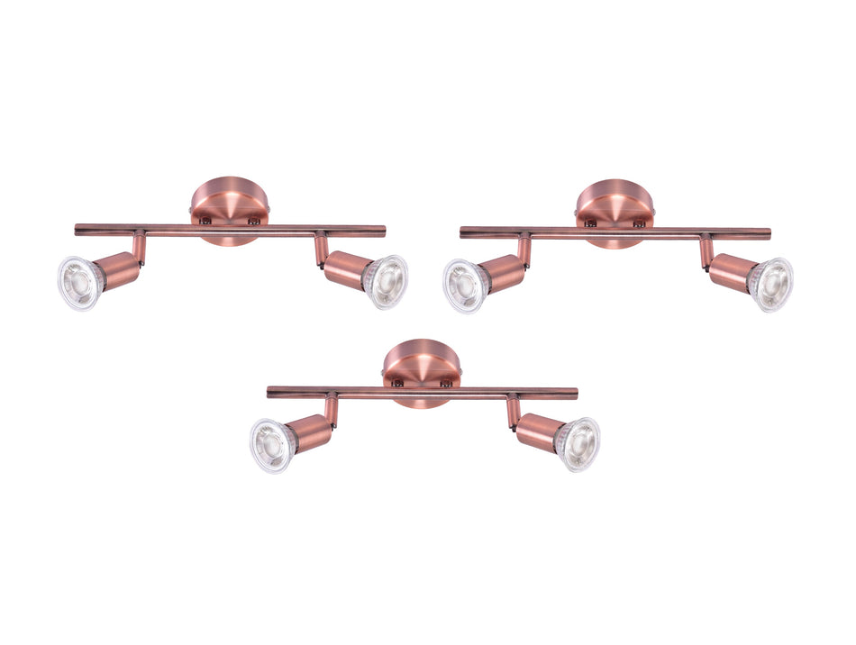 SE 140-C2 (x3) Saba Packet Copper adjustable spotlight+