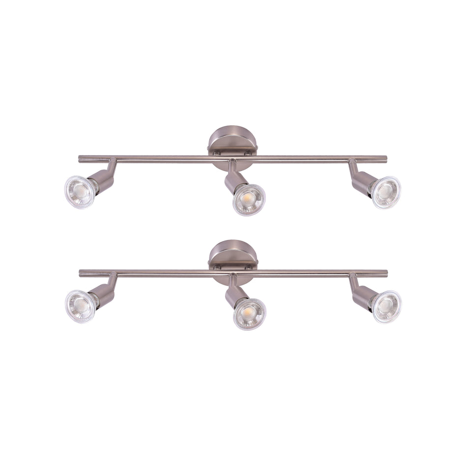 SE 140-C3 (x2) Saba Packet Nickel mat adjustable spotlight+