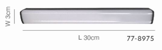 MF30-01-B01 MAGNETIC FLEX 48V Linear 30cm  6W 480Lm 3000K  Lightings Surface Mounted Black 1Γ3