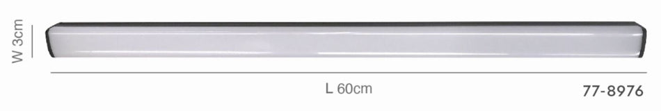 MF30-01-B02 MAGNETIC FLEX 48V Linear 60cm  12W  960Lm 3000k Lightings Surface Mounted Black 1Γ3