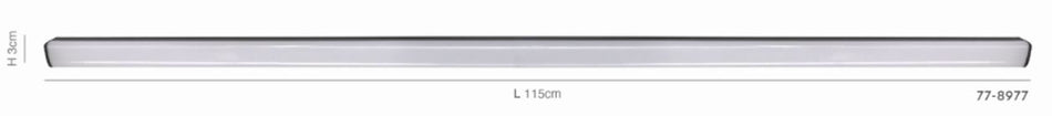 MF30-01-B03 MAGNETIC FLEX 48V Linear 115 cm 20W 1600Lm 3000K Lightings Surface Mounted Black 1Γ