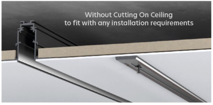 MF30-312 MAGNETIC FLEX 48V Track Surface Mounted Black  L-120cm 1Γ3