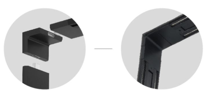 MF30-L MAGNETIC FLEX 48V Corner female L Micro USB connector Black  1Γ3