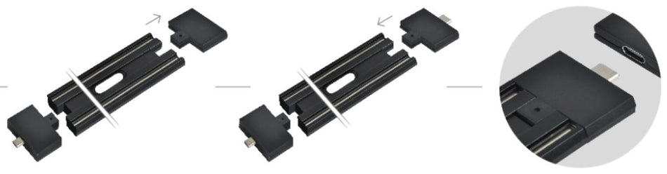 MF30-M MAGNETIC FLEX 48V  Male Micro USB Connector  Black  1Γ3