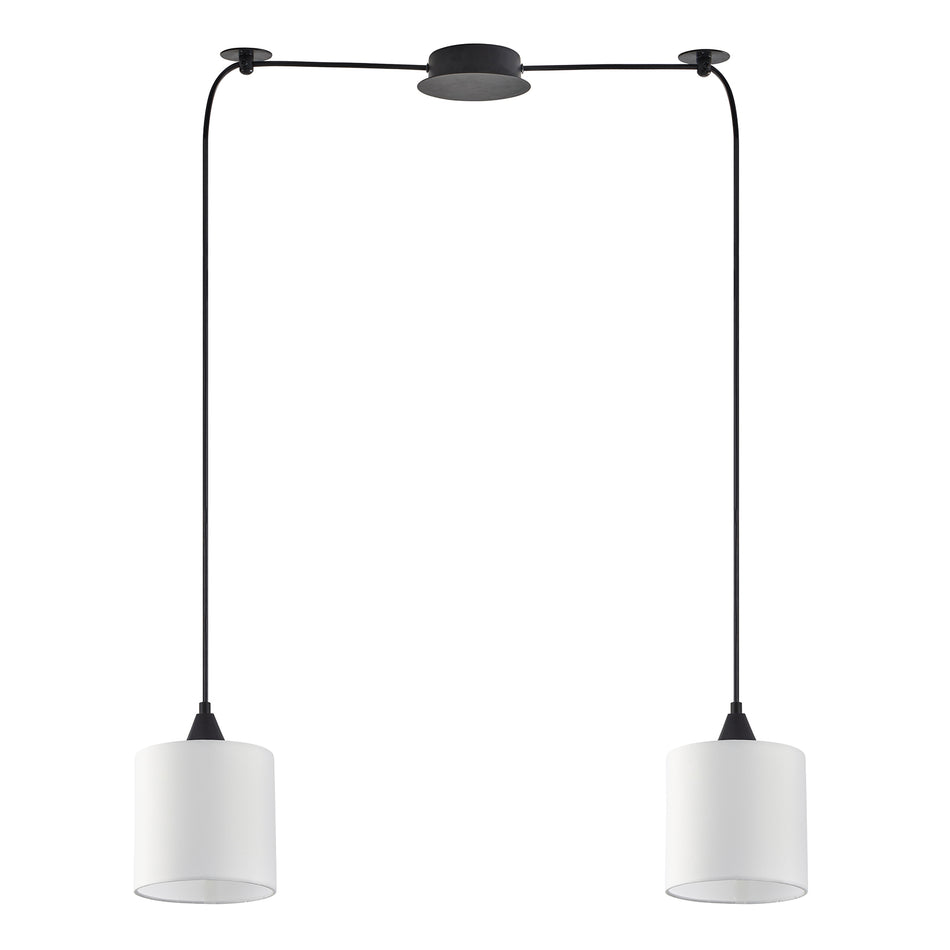 SE21-BL-B10-BL2-SH1 ADEPT PENDAT White Shade Pendant+