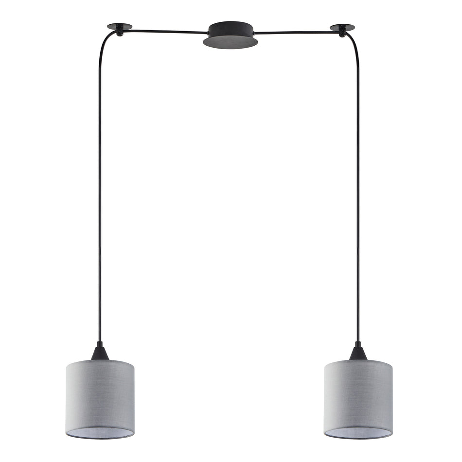 SE21-BL-B10-BL2-SH2 ADEPT PENDANT Grey Shade Pendant +