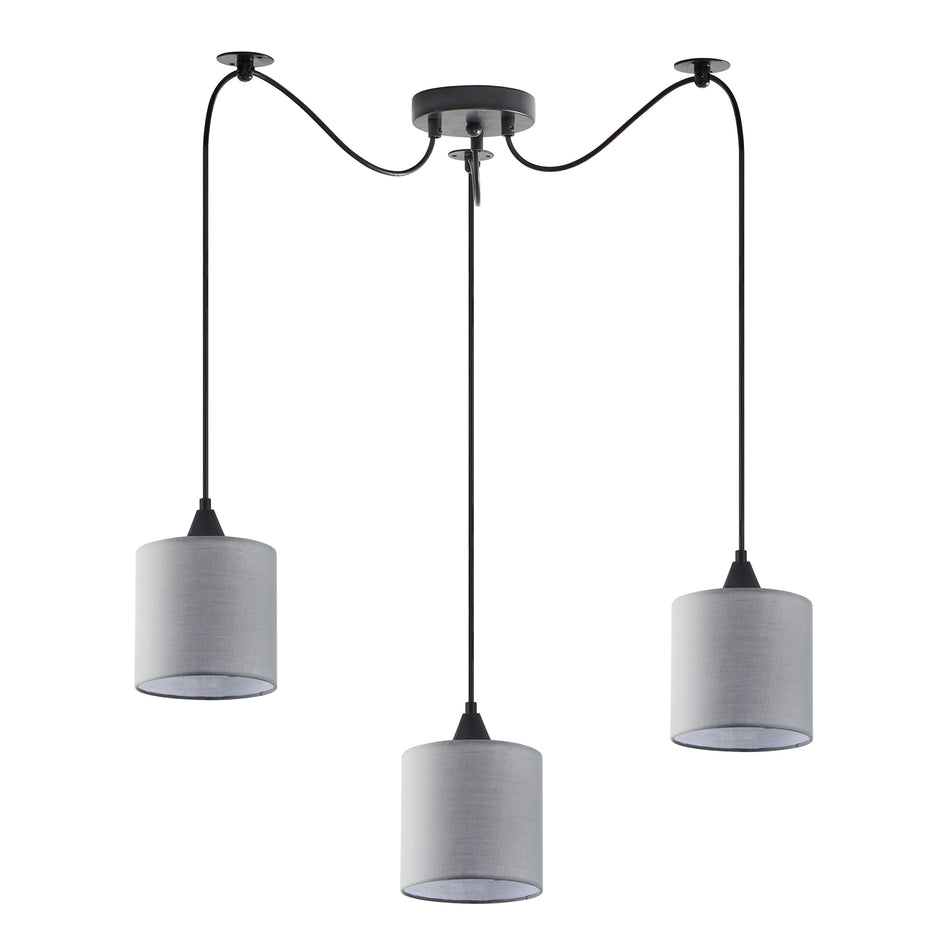 SE21-BL-B10-BL3-SH2 ADEPT PENDANT Grey Shade Pendanr+