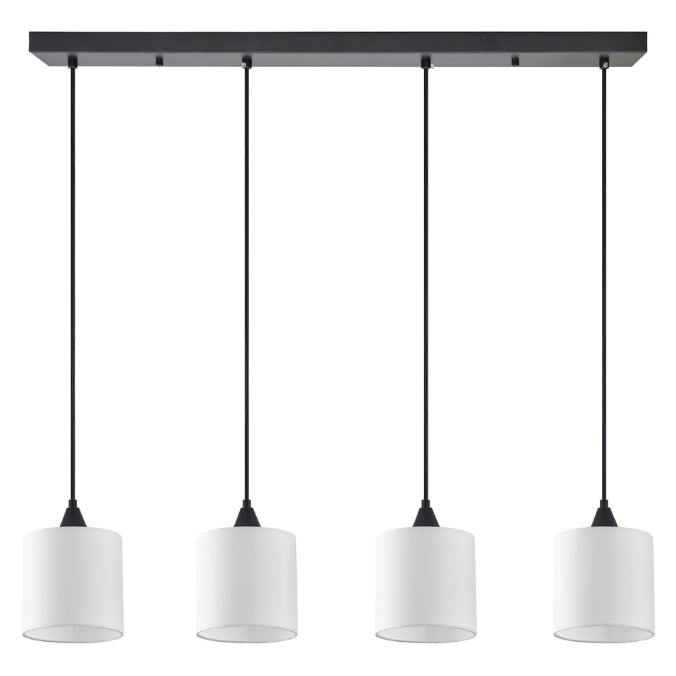 SE21-BL-B10-4BL-SH1 ADEPT PENDANT White Shade Pendant+