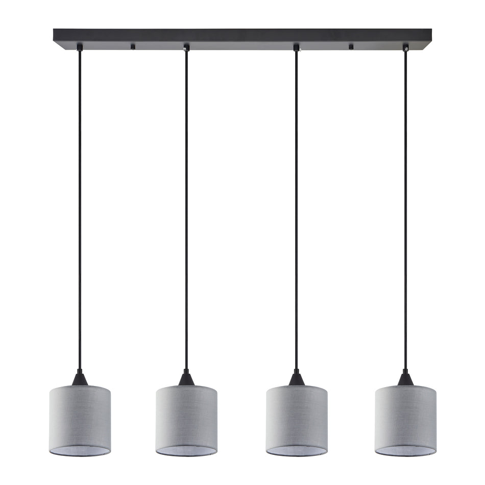 SE21-BL-B10-4BL-SH2 ADEPT PENDAT Grey Shade Pendant+