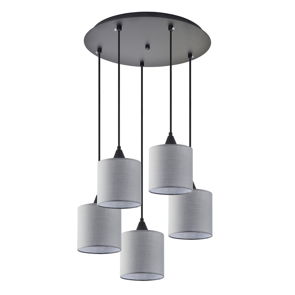 SE21-BL-B10-BL5-SH2 ADEPT PENDANT Grey Shade Pendant+