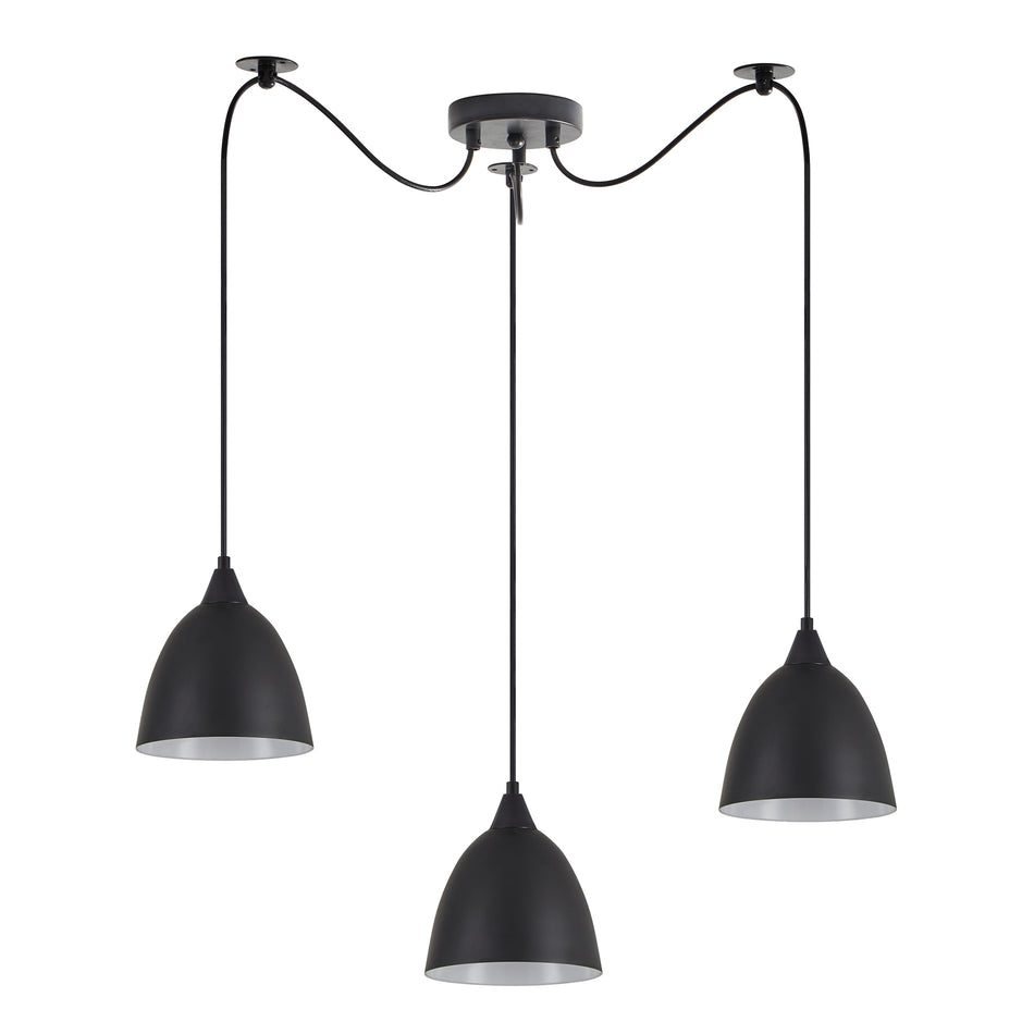 SE21-BL-B10-BL3-MS2 ADEPT PENDANT Black Metal Shade +