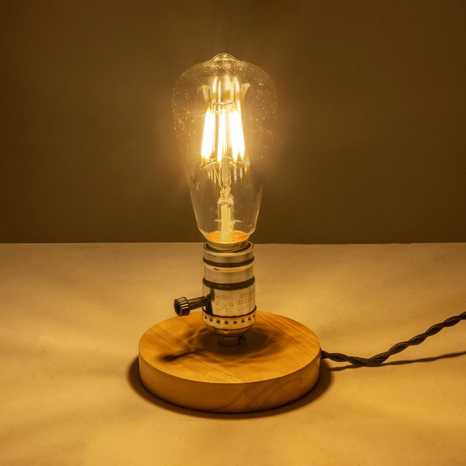 NOX 77703 Μοντέρνο Επιτραπέζιο Φωτιστικό Πορτατίφ με Ντουί 1 x E27 AC 220-240V IP20 - Μπεζ & Ασημί - Μ12 x Π12 x Υ9cm