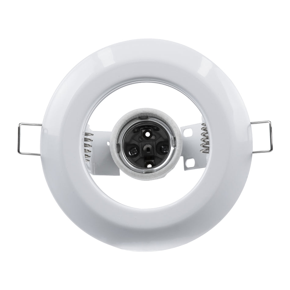 GLOBOSTAR® ACIDA 77844 Χωνευτή Βάση για Σποτ R63 με Ντουί E27 IP20 - Λευκό - Μ11 x Π11 x Υ11cm / Q9cm