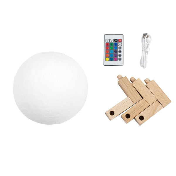 Luna 79618 LED modernă de tabel 2W 120lm 360 ° DC 5V - Iluminare la distanță și atingere - DIMMABLE - RGBW - φ10 X Y13.5 - Alb