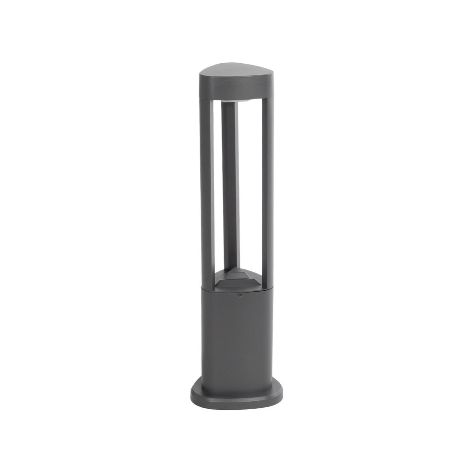 RODEMA 90545 Φωτιστικό Κολωνάκι Κήπου LED 15W 1500lm 60°  Αδιάβροχο IP65 Θερμό Λευκό 2700K - Γκρι Ανθρακί - Μ16.5 x Π16.5 x Υ60cm - 3 Χρόνια Εγγύηση