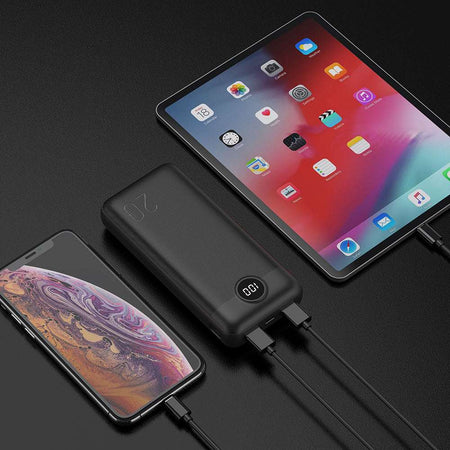 Veger L20S Power Bank 20000mAh PD20W με 2 Θύρες USB-A Μαύρο