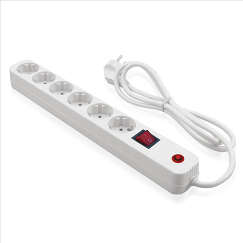 ΠΟΛΥΠΡΙΖΟ 6ΘΕΣΕΩΝ ΜΕ ΔΙΑKΟΠΤΗ ΑΣΦΑΛΕΙΑ ΥΠΕΡΤΑΣΗΣ 3Χ1.5mm 1.5Μ ΑΣΦΑΛΕΙΑΣ