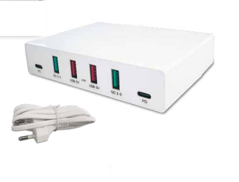 ΠΟΛΥΠΡΙΖΟ 4fast + 2 USB 5V/12A 72W AC100-240V