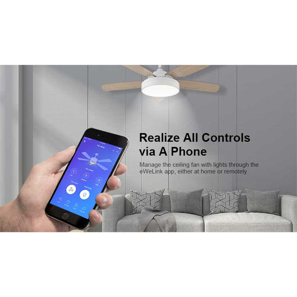 80012 SONOFF iFan03-R2 - Wi-Fi Smart Switch Ceiling Fan & Light Controller