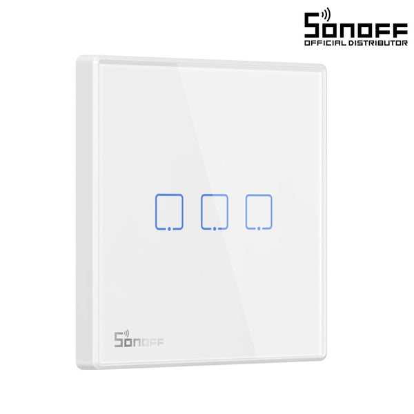 80067 SONOFF T2EU3C-RF - 433MHz Wireless Smart Wall Touch Button Switch 3 Way - RF Series