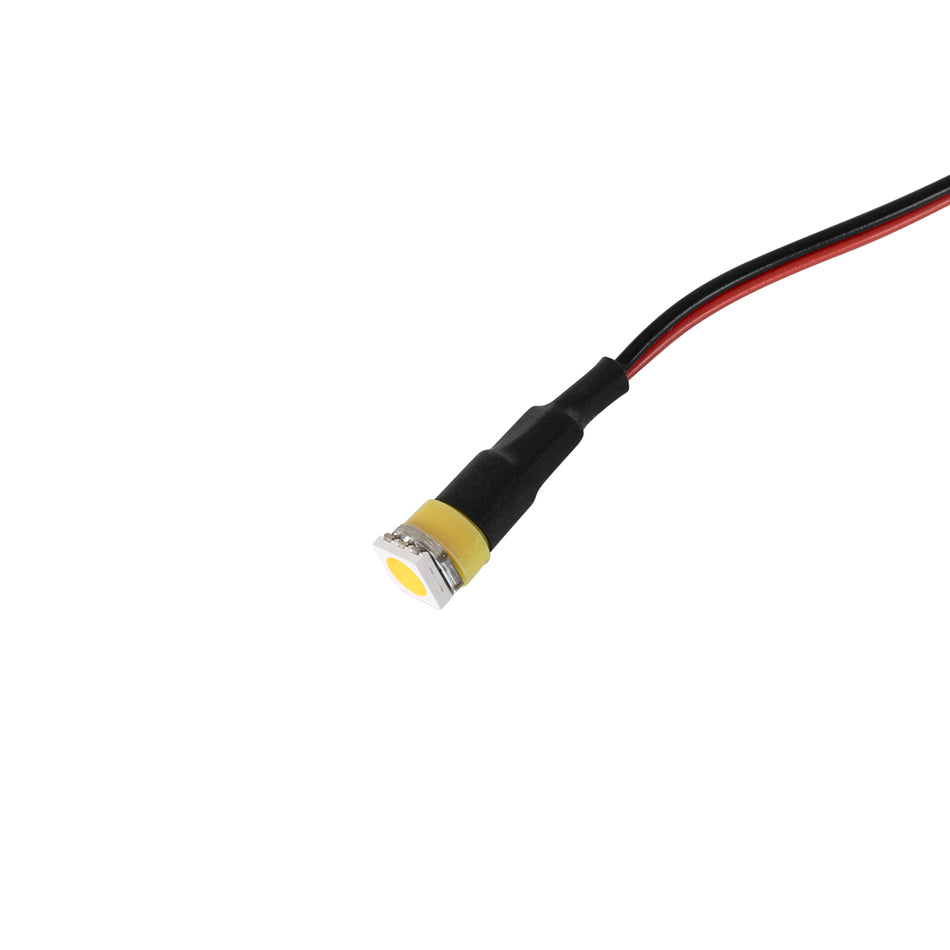 SMD-LED 81484 Υψηλής Ισχύος SMD LED 0.12W 15lm DC 12V - Φ0.7 x Υ2.3cm - Πορτοκαλί - Dimmable - 2 Χρόνια Εγγύηση
