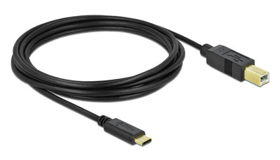 DELOCK καλώδιο USB-C σε USB Type B 83666, 480Mbps, 3m, μαύρο