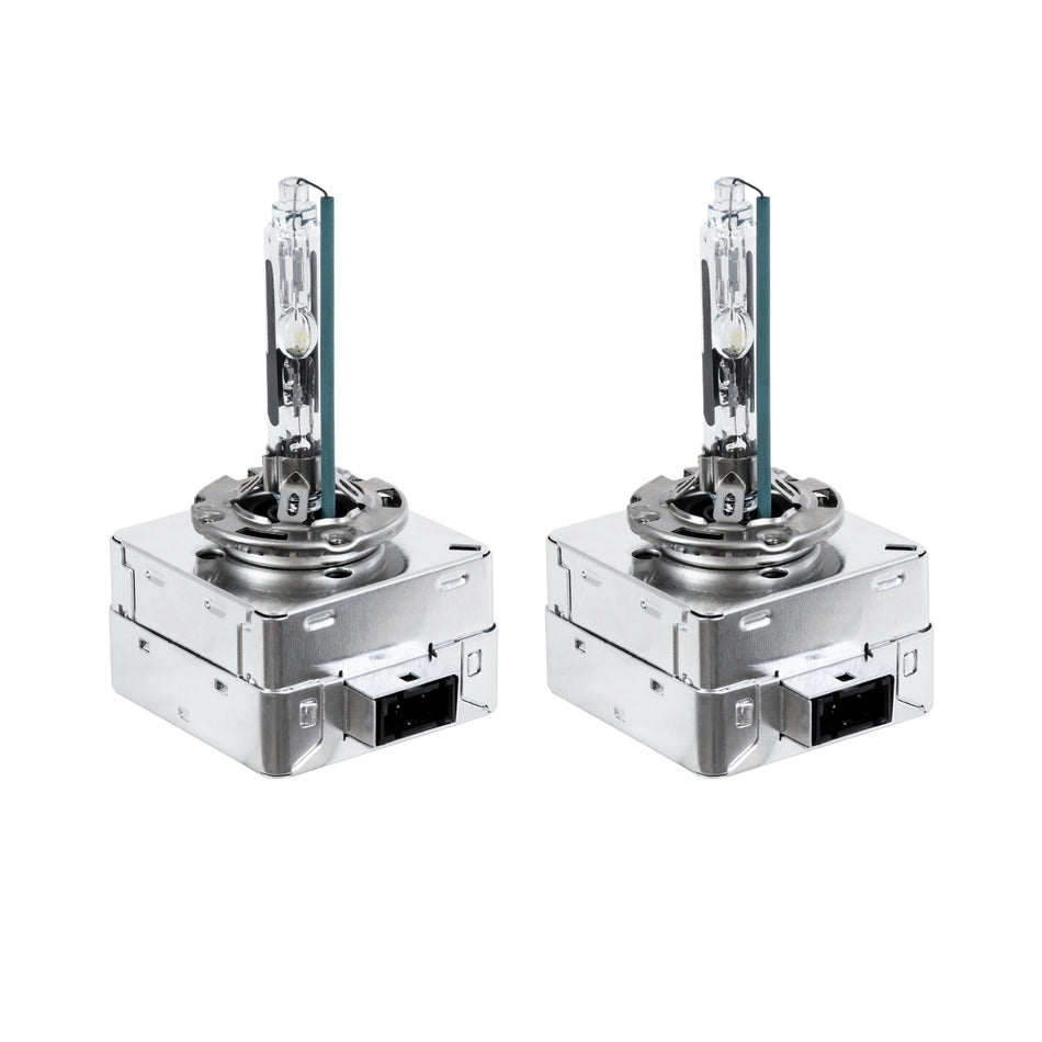 GLOBOSTAR® HID 84041 Λάμπα Xenon D1R Super Vision Υψηλής Φωτεινότητας +80% CANbus DOT ECER37 55W/110W 5000lm/10000lm 360° DC 12-24V Αδιάβροχο IP65 Ψυχρό Λευκό 6000K - Μ4 x Π5 x Υ8cm - Πακέτο 2 Τεμαχίων - 2 Χρόνια Εγγύηση