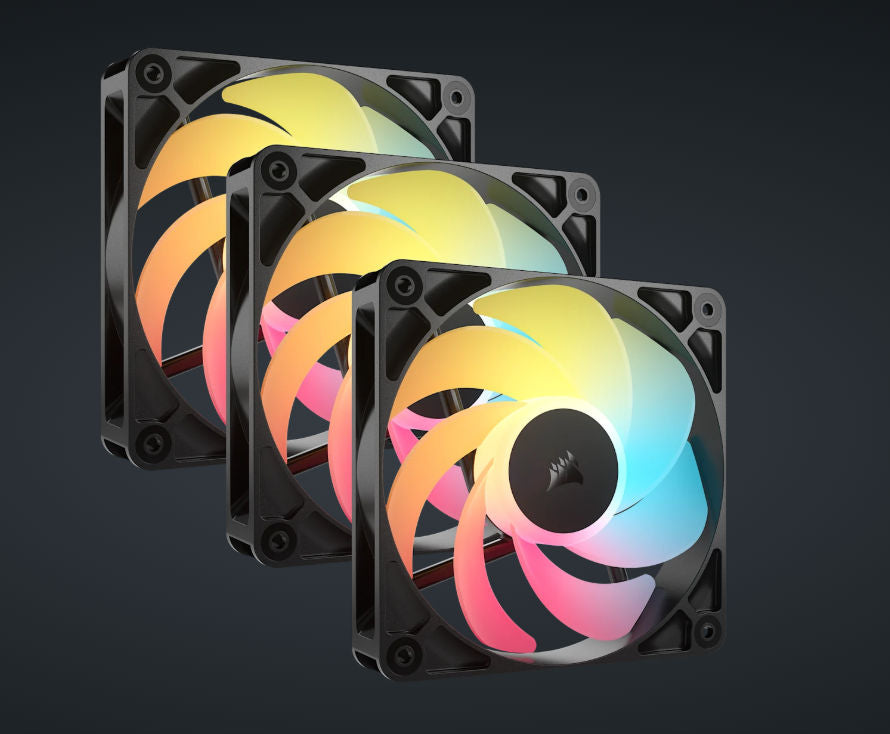 CORSAIR RS120-R ARGB 120mm PWM Reverse Fans Triple Pack