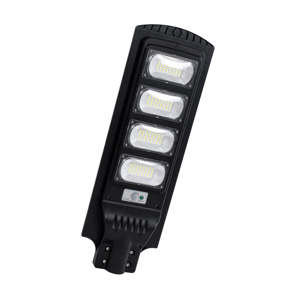 GloboStar® STREETA 85344 Professional LED Solar Street Light Αυτόνομο Ηλιακό Φωτιστικό Δρόμου 120W 1200lm 192 x LED SMD 5730 με Ενσωματωμένο Φωτοβολταϊκό Panel 6V 15W & Επαναφορτιζόμενη Μπαταρία Li-ion 3.2V 15000mAh με Αισθητήρα Ημέρας-Νύχτας & PIR Αισ...