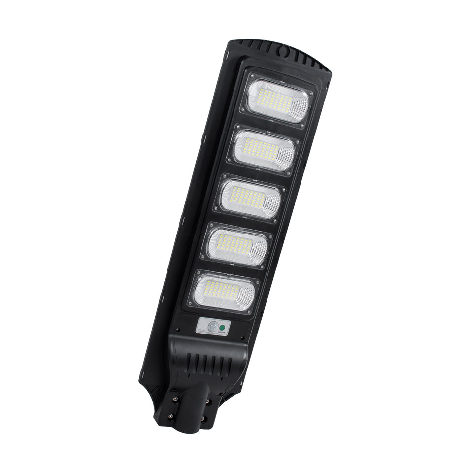 GloboStar® STREETA 85345 Professional LED Solar Street Light Αυτόνομο Ηλιακό Φωτιστικό Δρόμου 150W 1500lm 240 x LED SMD 5730 με Ενσωματωμένο Φωτοβολταϊκό Panel 6V 18W & Επαναφορτιζόμενη Μπαταρία Li-ion 3.2V 20000mAh με Αισθητήρα Ημέρας-Νύχτας & PIR Αισ...