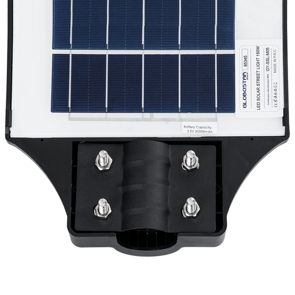 STREETA 85345 Professional LED Solar Street Light Αυτόνομο Ηλιακό Φωτιστικό Δρόμου 150W 1500lm 240 x LED SMD 5730 με Ενσωματωμένο Φωτοβολταϊκό Panel 6V 18W & Επαναφορτιζόμενη Μπαταρία Li-ion 3.2V 20000mAh με Αισθητήρα Ημέρας-Νύχτας & PIR Αισθητήρα Κίνη...