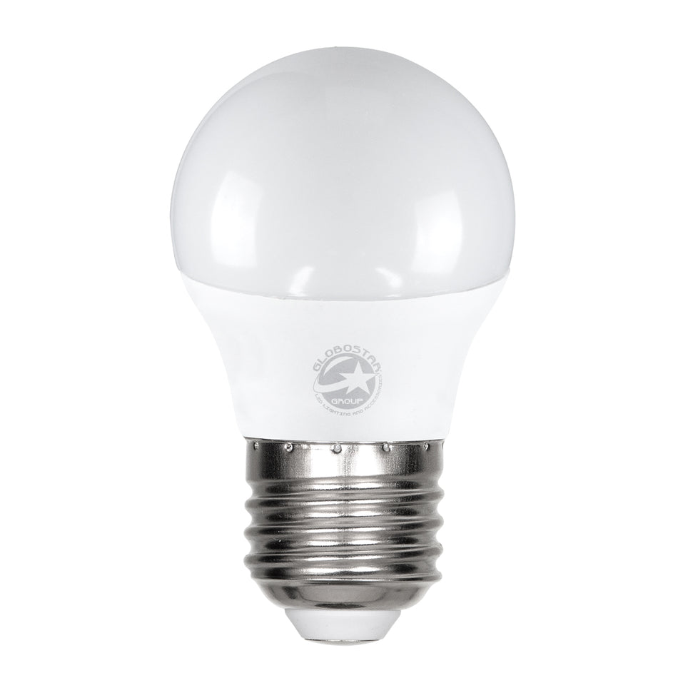 SPHERE 60018 Λάμπα E27 G45 LED 4W 400lm 260°  IP20 Ψυχρό Λευκό 6000K - Lumileds SMD Chip - Λευκό Γαλακτερό - Μ4.5 x Π4.5 x Υ7.8cm - 3 Χρόνια Εγγύηση