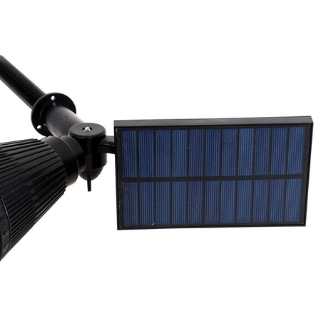 85710 Μαύρο Προβολάκι Σποτ Κήπου Πλαστικό Καρφωτό LED HIGH POWER 8W 800lm με Ενσωματωμένη Μπαταρία 2200mAh - Φωτοβολταϊκό Πάνελ με Αισθητήρα Ημέρας-Νύχτας Αδιάβροχo IP67 Ψυχρό Λευκό 6000K