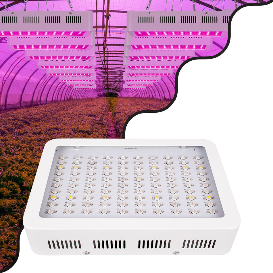 GloboStar® 85950 Grow Light Full Spectrum LED Φωτιστικό Ανάπτυξης Φυτών Θερμοκηπίου SMD 2835 75W 160° AC230V IP54 Εσωτερικού Χώρου για Κάλυψη Επιφάνειας 1.5m x 1.5m Πλήρους Φάσματος Φωτισμού