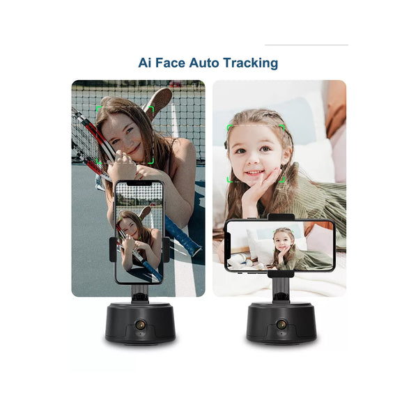 86005 Following Face Auto Tracking Live Steaming Mobile Stand - Βάση Κινητού με Ανιχνευτή Κίνησης & Βάση για Τρίποδο - Μαύρο