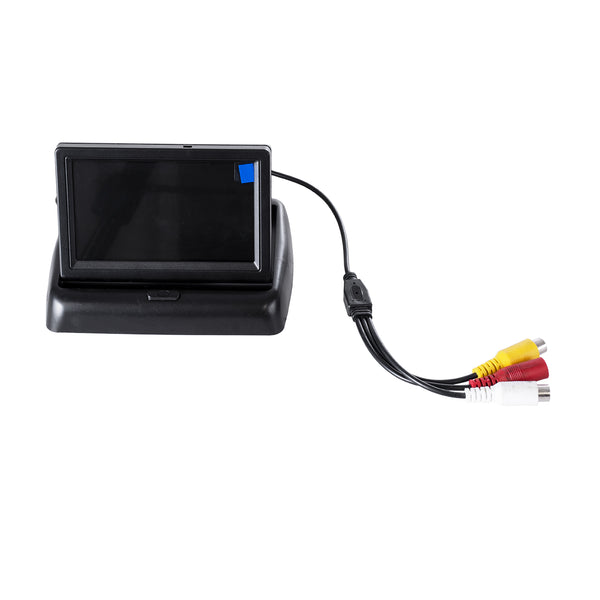 86011 170 ° Sistem de parcare într -un cadru cu 2 senzori, 1 cameră de viziune de noapte cu linii de parcare și ecran de 4,3 inci LCD 1080p CMOS Signal DC 12V M11.5 X P7.5 X Y2.4cm - Garanție de 1 an