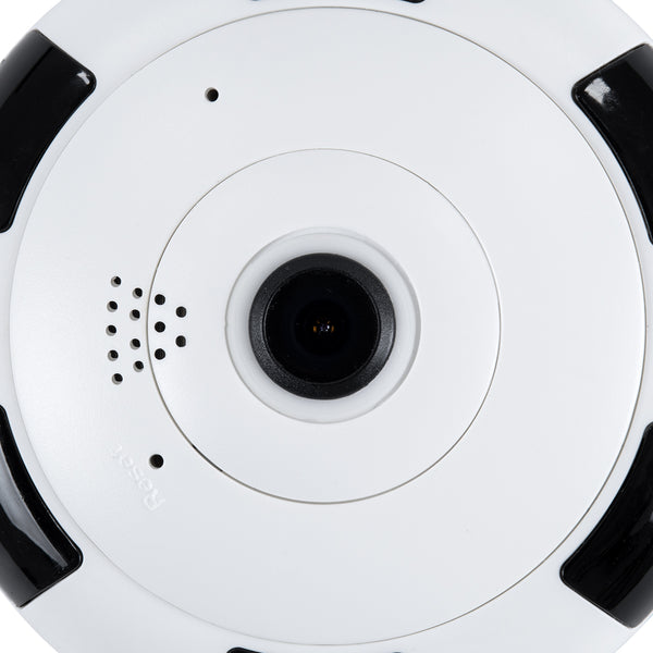 86027 Επιτοίχια IP Camera 1080P WiFi 360° Μοιρών - Νυχτερινή Όραση με LED IR - Διπλή Κατέυθυνση Ομιλίας - Ανιχνευτή Κίνησης - Νυχτερινή Λήψη - Λευκό Μαύρο