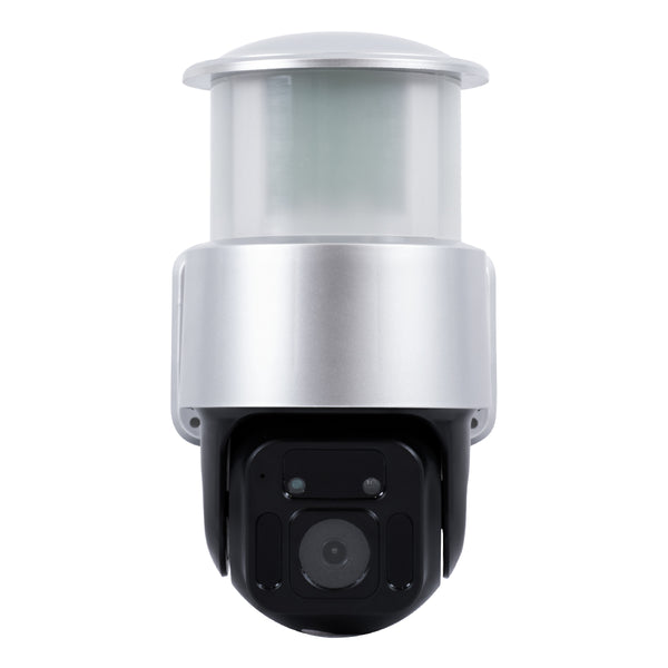 86046 Αυτόνομος Ηλιακός Προβολέας LED SMD 24W 1200lm Camera 1080P 2MP WiFi 150° Μπαταρία 3200mAh Φωτοβολταϊκό Πάνελ Αισθητήρα Ημέρας-Νύχτας & Ρύθμιση Χρόνου Διπλή Κατέυθυνση Ομιλίας Αδιάβροχος IP66 Ψυχρό Λευκό 6000K - Ασημί