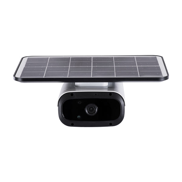 86047 Αυτόνομη Ηλιακή Camera 1080P 2MP WiFi 150° Μπαταρία 3200mAh Φωτοβολταϊκό Πάνελ Διπλή Κατέυθυνση Ομιλίας Αδιάβροχη IP66 Ψυχρό Λευκό 6000K - Λευκό